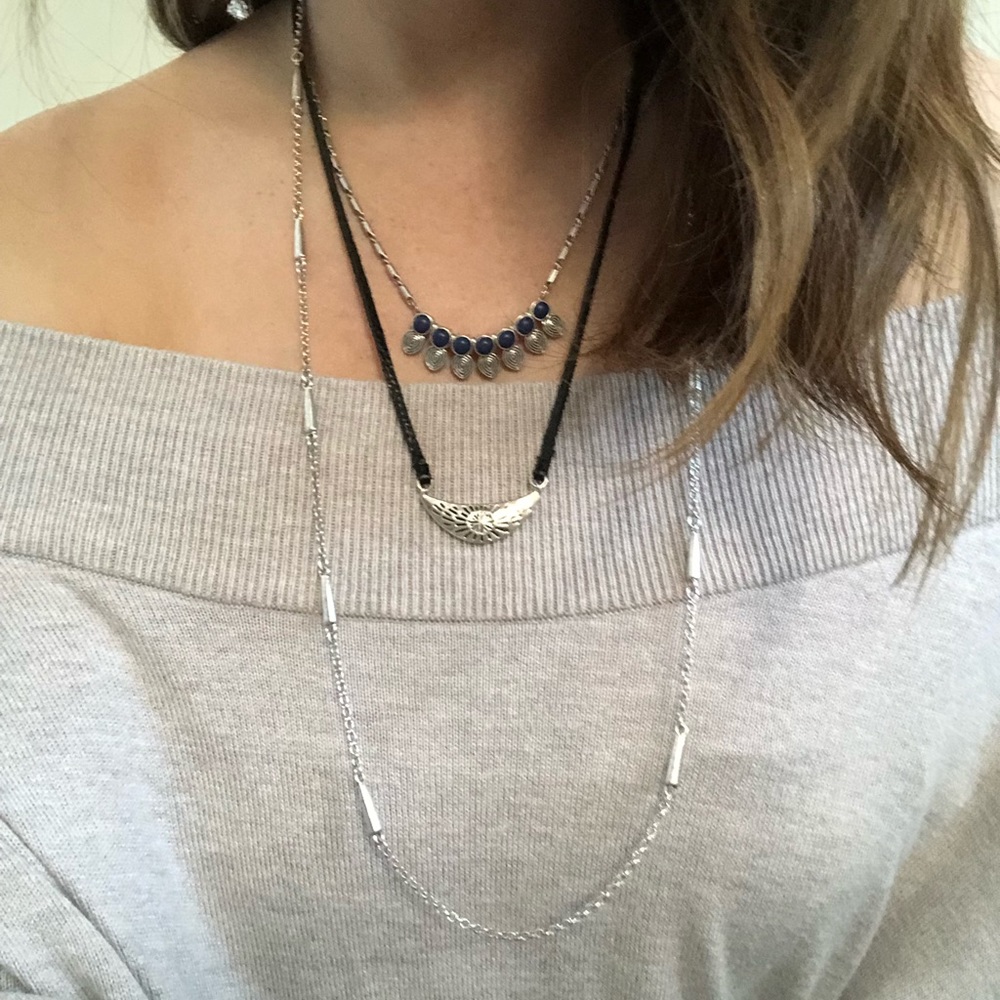 Lucky Brand 3 layer necklace